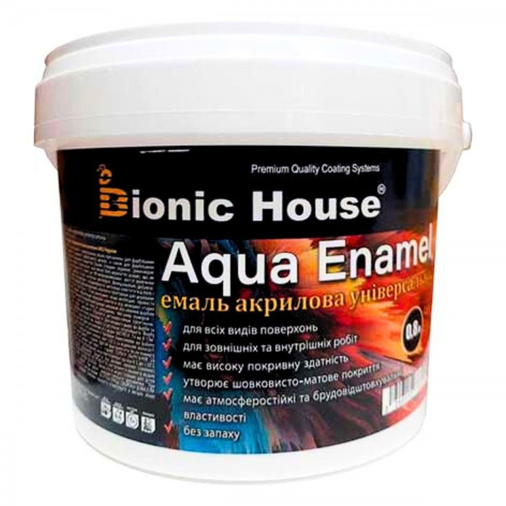 Акриловая эмаль "AQUA ENAMEL" 0.8л фото, цена, купить в Харькове