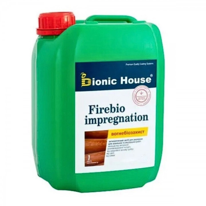 Антипирен для дерева 10 л "FIREBIO IMPREGNATION" Bionic-House  фото, цена, купить в Харькове