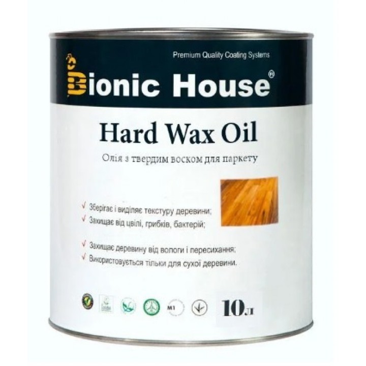 Масловоск для паркета "Hard wax oil" 10л  Bionic-House  фото, цена, купить в Харькове