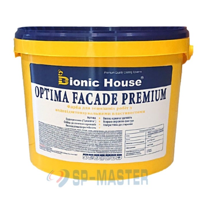 Фасадная краска Optima Fasade Premium фото, цена, купить в Харькове