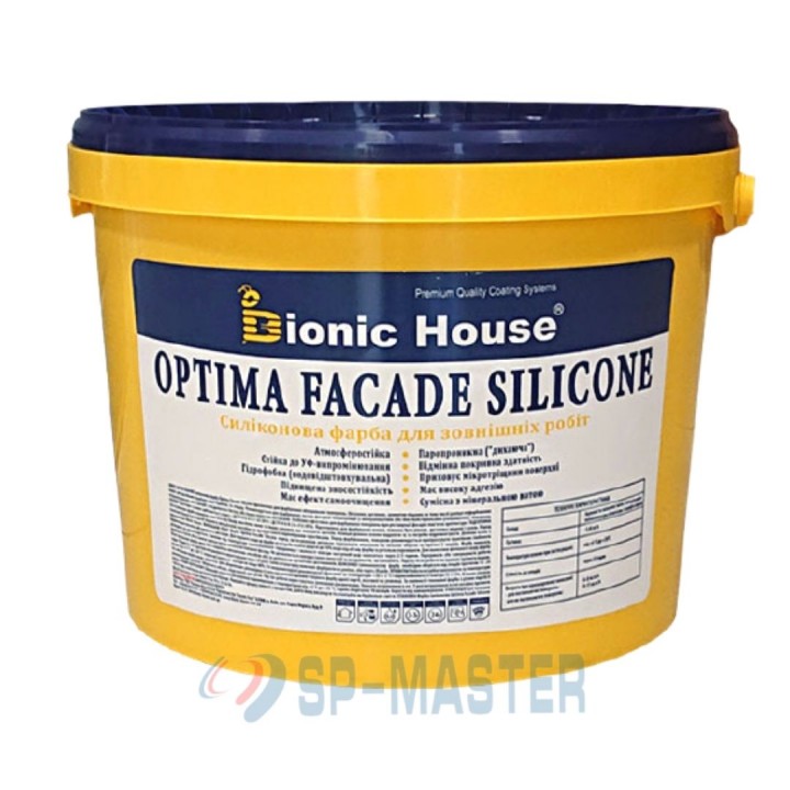 Фасадная краска Optima Fasade Silikone фото, цена, купить в Харькове