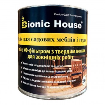 Масло для деревянной садовой мебели 2,8 л Bionic-House (Бионик Хаус) фото, цена, купить Харьков 