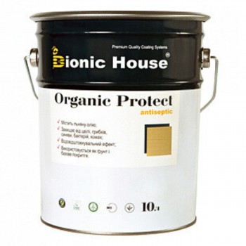 Базовый антисептик для дерева 10л ionic-House "ORGANIC PROTECT" 