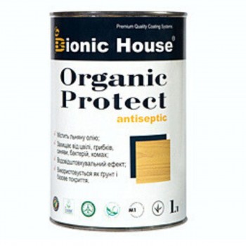 Базовый антисептик для дерева 1л ionic-House "ORGANIC PROTECT" 