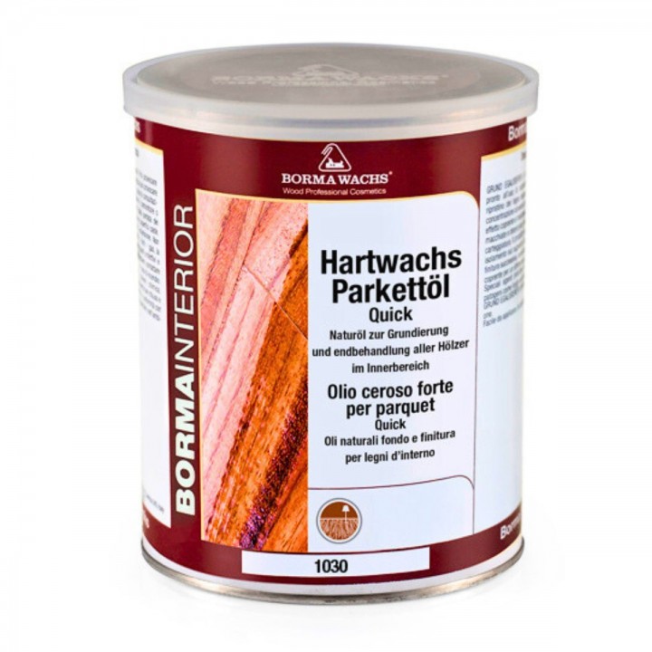 Масло для паркета Hardwax Parquet Oil 1030 1л Borma Wachs (Борма, Италия) фото, цена, купить в Харькове