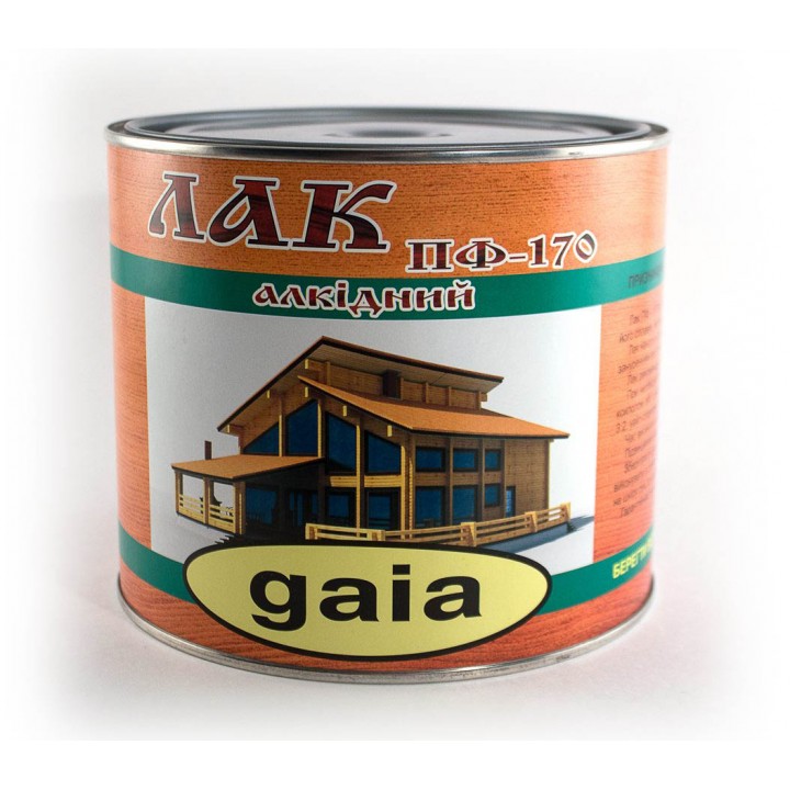 Лак Gaia ПФ-170 для дерева атмосферостойкий 2кг фото, цена, купить в Харькове